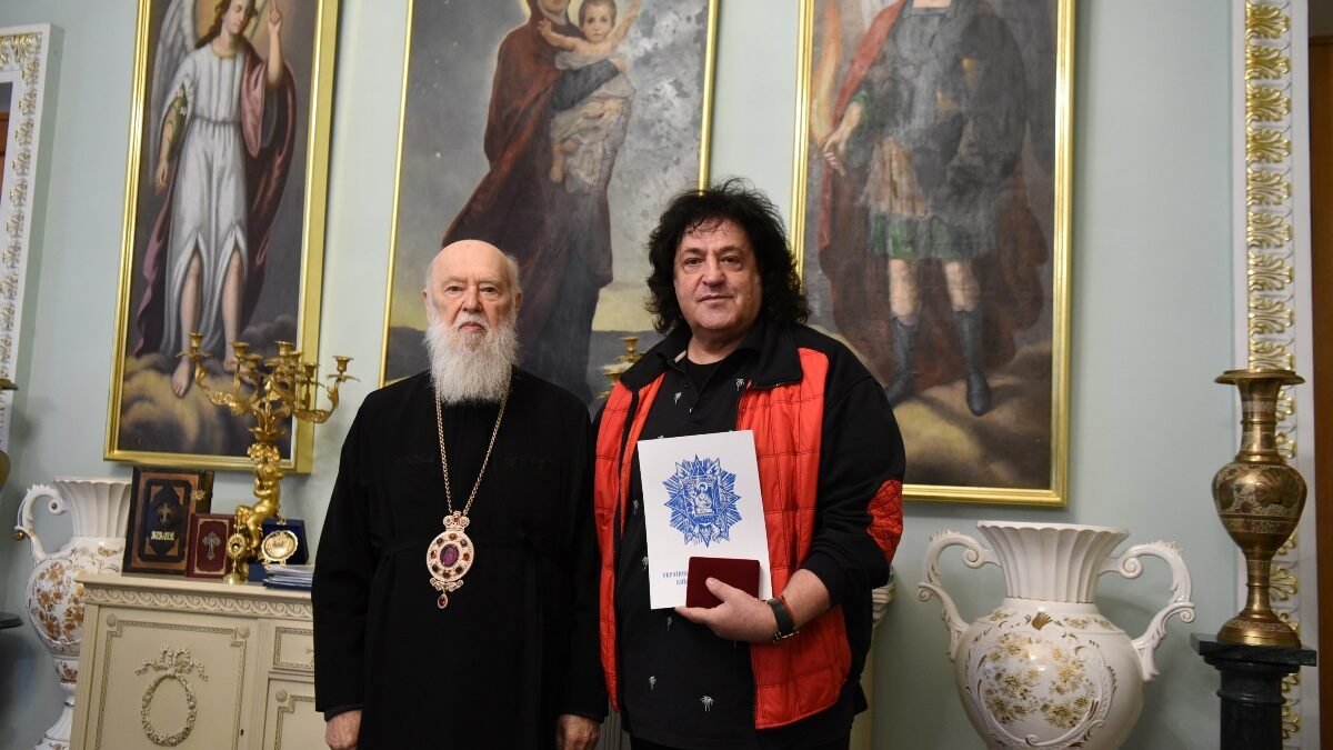 Патріарх Філарет зустрівся з народним артистом України Іво Бобулом