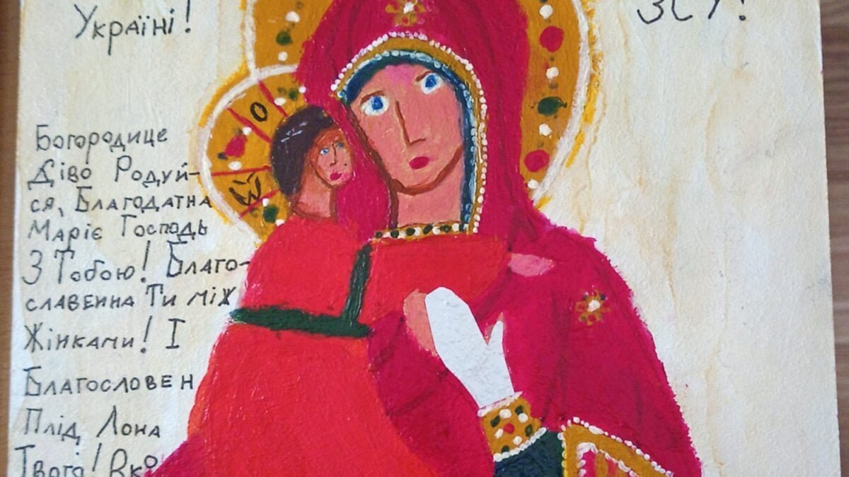 Десятирічний хлопчик створює ікони для військових капличок: історія надихає