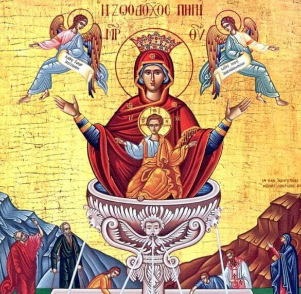 Ікона Пресвятої Богородиці «Живоносне Джерело»: історія чуда в Константинополі та її вшанування у святковий день