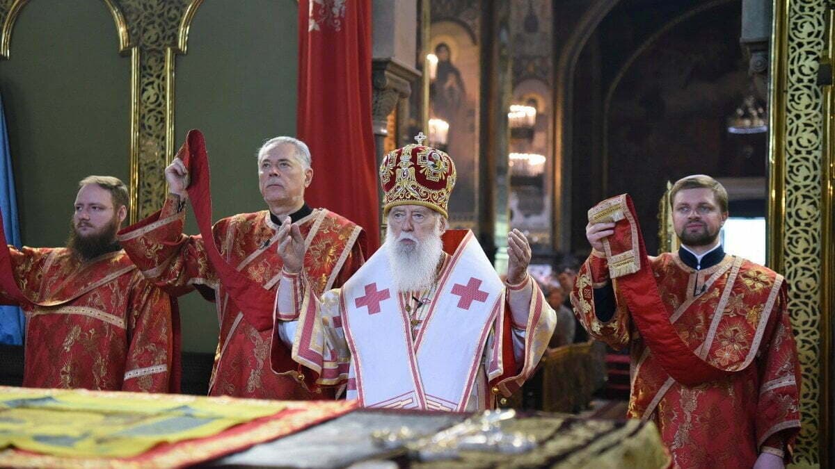 Згадуючи подію зцілення Ісусом Христом: Святійший Патріарх Філарет відправив Божественну літургію у Володимирському соборі у день пам’яті