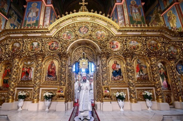Божественна літургія в день відзначення відновлення Свято-Михайлівського Золотоверхого собору
