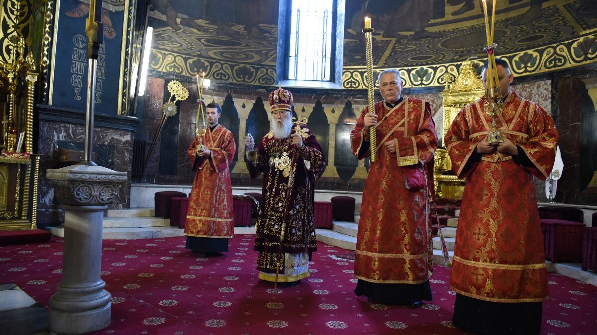 Всенічне бдіння з нагоди Воздвиження Хреста Господнього у Києві