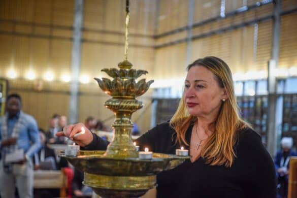 Мама Наталія Колодій, біженка з України, приїхала до Женеви, щоб врятувати своїх дітей від війни, яка триває.