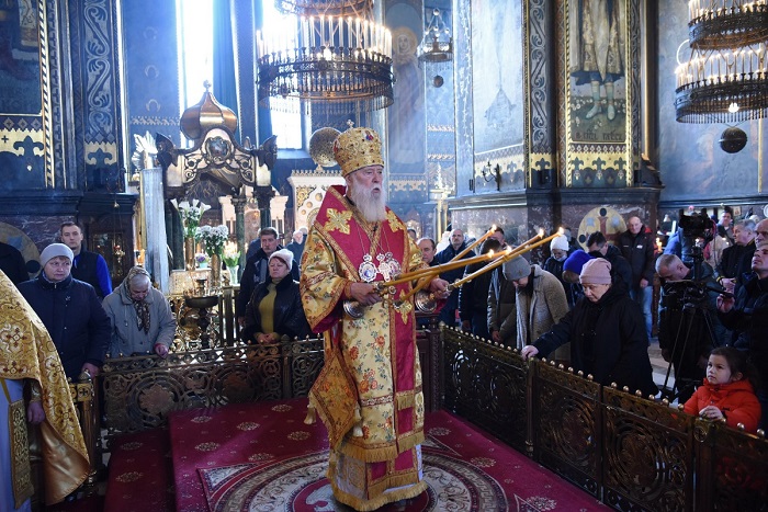 Патріарх Філарет відслужив Божественну літургію на Неділю м’ясопусну в Володимирському соборі