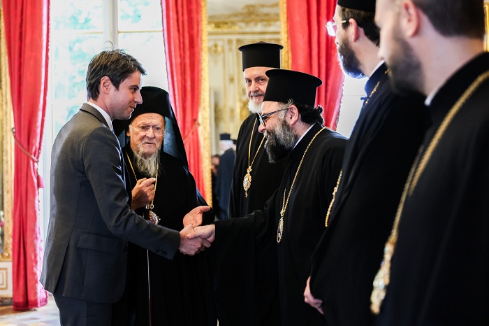 Вселенський Патріарх Варфоломій зустрівся з прем’єр-міністром Франції Габріелем Атталем