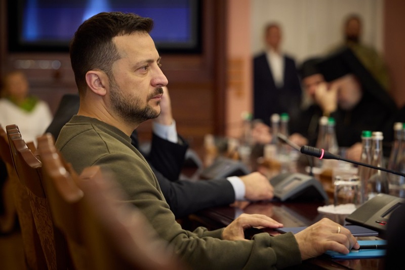 Президент Зеленський зустрівся з керівниками православної та греко-католицької церков для обговорення миру та допомоги військовим