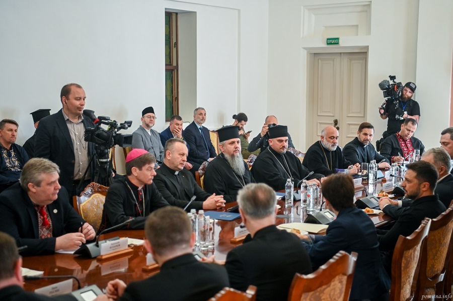 Президент Зеленський провів зустріч з Всеукраїнською Радою Церков: участь Митрополита Епіфані