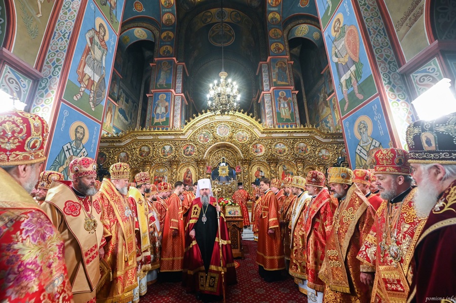 Блаженнійший Епіфаній очолив святкову літургію на честь ювілею Золотоверхого собору