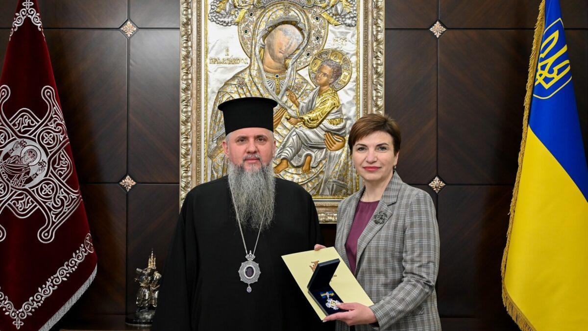 Орден княгині Ольги і слова вдячності: Митрополит Епіфаній прийняв представників МВС
