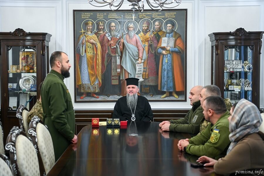 Церква і військо разом: Митрополит Епіфаній зустрівся з офіцерами ЗСУ