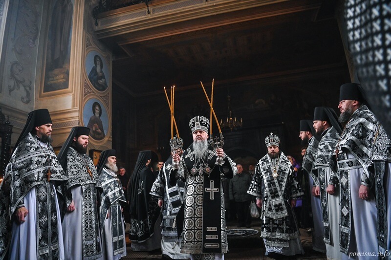 У Свято-Феодосіївській обителі відбулася великопостова літургія з Предстоятелем ПЦУ
