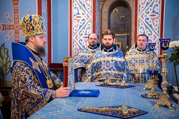 У Золотоверхому монастирі молилися за Україну у день Благовіщення