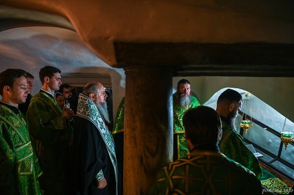 У Ближніх печерах Києво-Печерської Лаври відслужили акафіст преподобному Агапіту